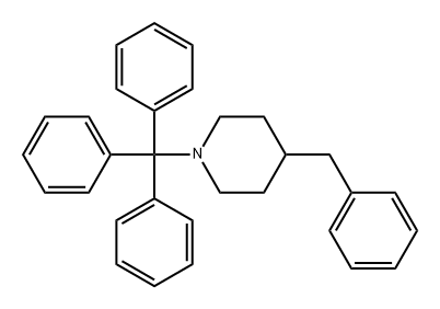 4-苄基-1-三苯甲基哌啶 结构式