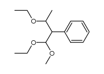 Benzene, [2-ethoxy-1-(ethoxymethoxymethyl)propyl]- 结构式