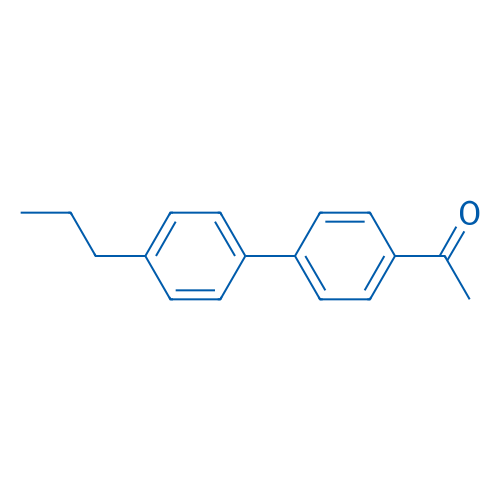 4-乙酰基-4-丙基联苯 结构式