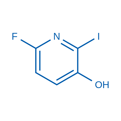 6-氟-3-羟基-2-碘吡啶 结构式