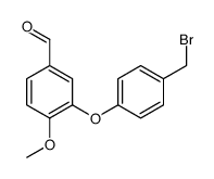 3-[4-(溴甲基)苯氧基]-4-甲氧基苯甲醛 结构式