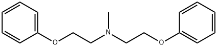 N-甲基-2-苯氧基-N-(2-苯氧基乙基)乙胺 结构式
