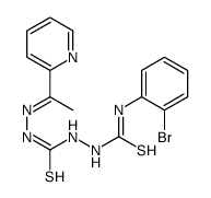 Carbonothioic dihydrazide, 2-[[(2-bromophenyl)amino]thioxomethyl]-2'-[1-(2-pyridinyl)ethylidene]- (9CI) 结构式