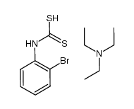 Carbamodithioic acid, N-(2-bromophenyl)-, compd. with N,N-diethylethanamine (1:1) 结构式