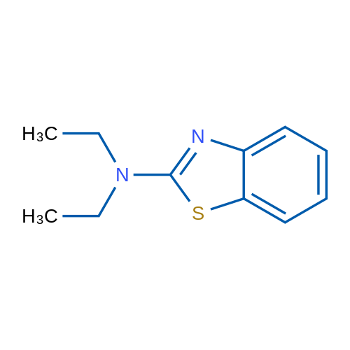 N,N-二乙基苯并[d]噻唑-2-胺 结构式