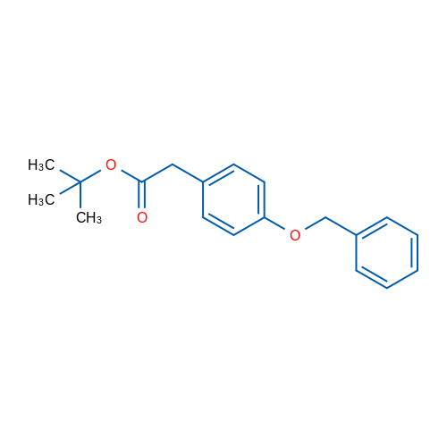 [p-(Benzyloxy)phenyl]acetic Acid tert-Butyl Ester 结构式