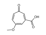 6-甲氧基-3-氧代-1,4,6-环庚三烯-1-羧酸 结构式