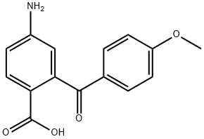 4-氨基-2-(4-甲氧基苯甲酰基)苯甲酸 结构式