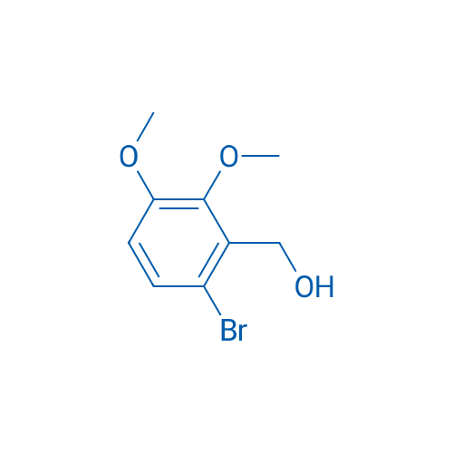 (6-溴-2,3-二甲氧基苯基)甲醇 结构式