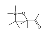 2-Butanone, 3-[[(1,1-dimethylethyl)dimethylsilyl]oxy]-3-methyl- 结构式