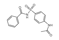 N-[[4-(乙酰氨基)苯基]磺酰基]苯甲酰胺 结构式