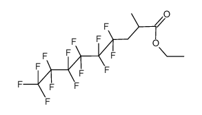 Nonanoic acid, 4,4,5,5,6,6,7,7,8,8,9,9,9-tridecafluoro-2-methyl-, ethyl ester 结构式