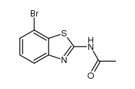 N-(7-溴-2-苯并噻唑基)乙酰胺 结构式