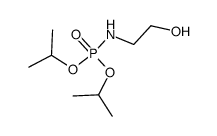 Phosphoramidic acid, N-(2-hydroxyethyl)-, bis(1-methylethyl) ester 结构式