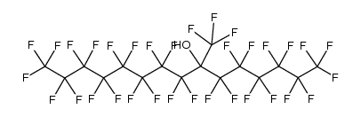 7-Pentadecanol, 1,1,1,2,2,3,3,4,4,5,5,6,6,8,8,9,9,10,10,11,11,12,12,13,13,14,14,15,15,15-triacontafluoro-7-(trifluoromethyl)- 结构式
