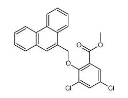 3,5-二氯-2-(9-菲基甲氧基)苯甲酸甲酯 结构式