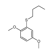 2-(丁硫基)-1,4-二甲氧基苯 结构式