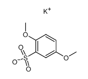 2,5-二甲氧基苯磺酸钾 结构式