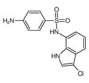 4-氨基-N-(3-氯-1H-吲哚-7-基)苯磺酰胺 结构式