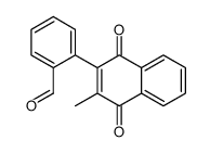 2-(3-甲基-1,4-二氧代-2-萘基)苯甲醛 结构式
