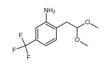 2-(2,2-二甲氧基乙基)-5-(三氟甲基)苯胺 结构式