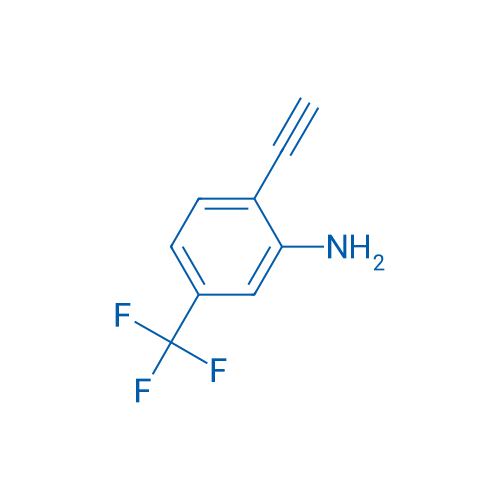 2-乙炔基-5-(三氟甲基)苯胺 结构式