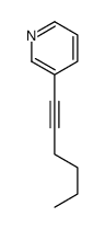 3-(1-己炔-1-基)吡啶 结构式