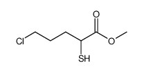 5-氯-2-巯基戊酸甲酯 结构式