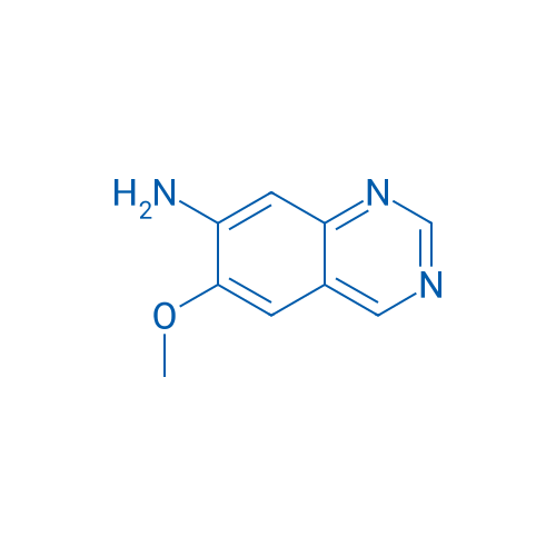 6-甲氧基喹唑啉-7-胺 结构式