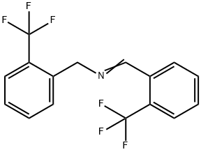 2-(三氟甲基)-N-[[2-(三氟甲基)苯基]亚甲基]苯甲胺 结构式