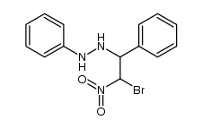 Hydrazine, 1-(2-bromo-2-nitro-1-phenylethyl)-2-phenyl- 结构式