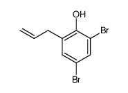 2-烯丙基-4,6-二溴苯酚 结构式