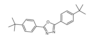 2,5-双(4-叔丁基苯基)-1,3,4-恶二唑 结构式