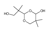 1,3-二氧六环-2-乙醇,4-羟基-β,β,5,5-四甲基- 结构式
