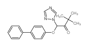 1-([1,1'-联苯]-4-氧基)-3,3-二甲基-1-(1H-1,2,4-三唑-1-基)丁-2-酮 结构式