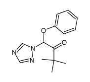 3,3-二甲基-1-苯氧基-1-(1H-1,2,4-三唑-1-基)-2-丁酮 结构式