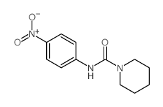 1-哌啶甲酰胺-N-(4-硝基苯基)- 结构式