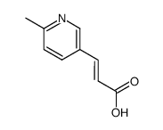 3-(6-甲基-3-吡啶基)丙烯酸 结构式