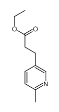 3-(6-甲基-3-吡啶基)丙酸乙酯 结构式