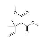 2-(1,1-二甲基-2-丙烯-1-基)丙二酸 1,3-二甲酯 结构式