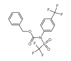 Carbamic acid, [4-(trifluoromethyl)phenyl][(trifluoromethyl)sulfonyl]-, phenylmethyl ester (9CI) 结构式