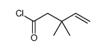 3,3-二甲基-4-戊烯酰氯 结构式