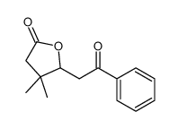 二氢-4,4-二甲基-5-(2-氧代-2-苯乙基)-2(3H)-呋喃酮 结构式
