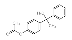 Phenol, 4-(1-methyl-1-phenylethyl)-, 1-acetate 结构式