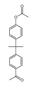 1-[4-[1-[4-(乙酰氧基)苯基]-1-甲基乙基]苯基]乙酮 结构式