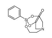 1-苯基-2,8,9-三氧杂-5-氮杂-1-硅杂双环[3.3.3]十一烷-3-酮 结构式