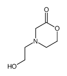 4-(2-羟乙基)吗啉-2-酮 结构式