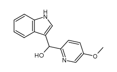 α-(5-甲氧基-2-吡啶基)-1H-吲哚-3-甲醇 结构式