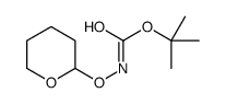 Carbamic acid, N-[(tetrahydro-2H-pyran-2-yl)oxy]-, 1,1-dimethylethyl ester 结构式