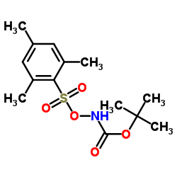 N-Boc-O-(2,4,6-三甲基苯磺酰基)羟胺 结构式